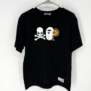 A Bathing Ape mastermind Black Graphic streetwear Short Sleeve Tee